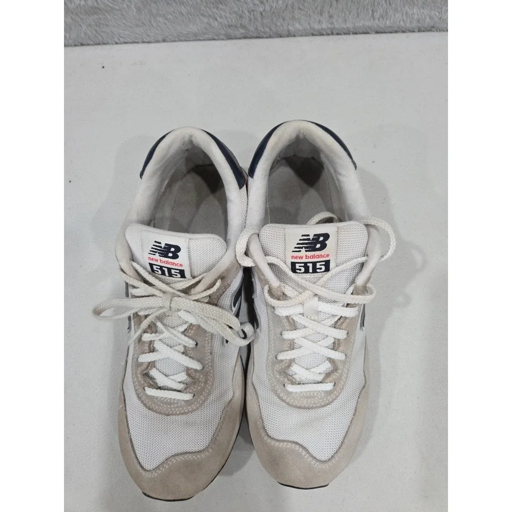 New Balance Mens‎ 515 Classic Sneaker Shoe ML515RC3 White Blue Red Size 10